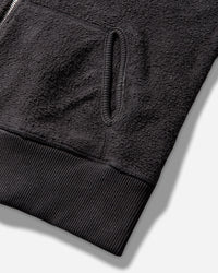 ROA Guniy Inside Out Zip-Up Baby Hoodie Washed Black Sweatshirts Hoodies YBWW031JY12 BLK0020