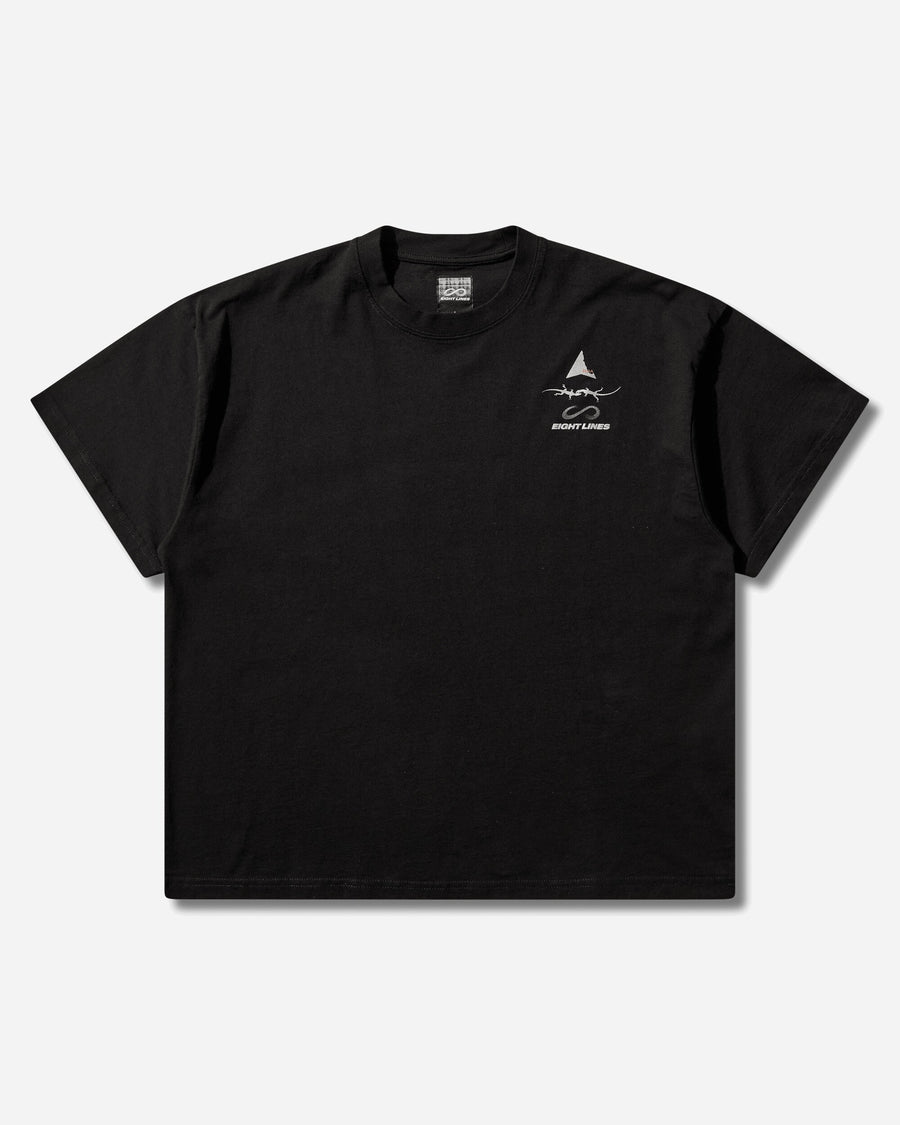 ROA Roa X Eightlines T-Shirt Black T-Shirts Top YBMW0244JY30 BLK0001