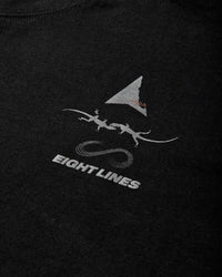 ROA Roa X Eightlines T-Shirt Black T-Shirts Top YBMW0244JY30 BLK0001
