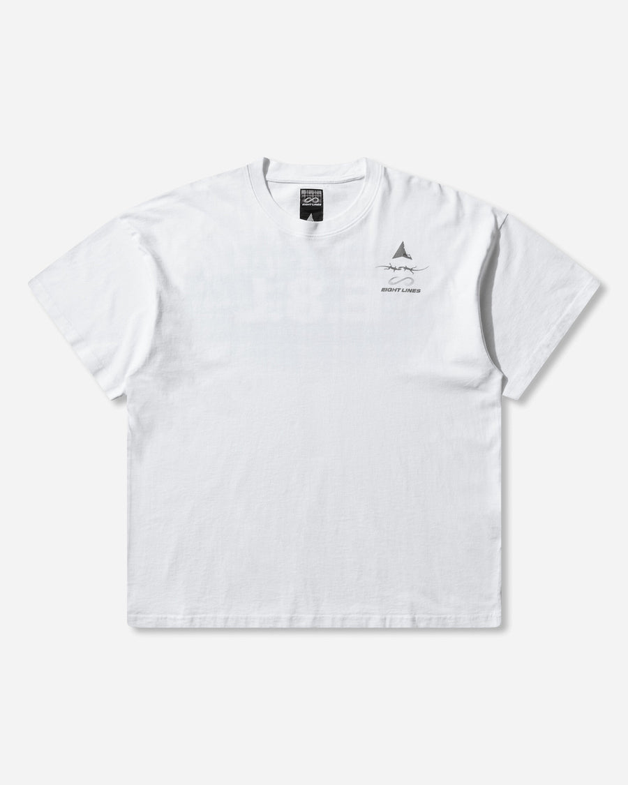 ROA Roa X Eightlines T-Shirt White T-Shirts Top YBMW0238JY30 WTH0001