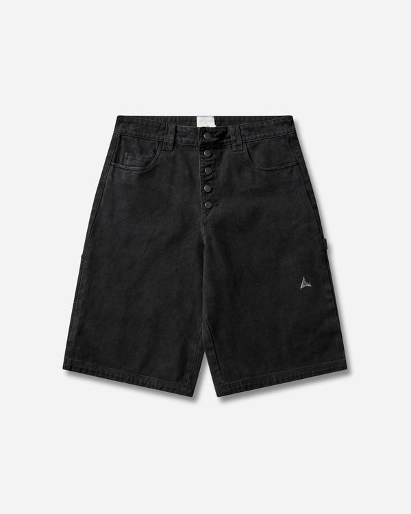 ROA Ash Canvas Shorts Washed Black Pants Trousers YBMW059FA55 BLK0020