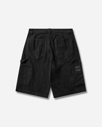 ROA Ash Canvas Shorts Washed Black Pants Trousers YBMW059FA55 BLK0020