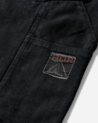 ROA Ash Canvas Shorts Washed Black Pants Trousers YBMW059FA55 BLK0020