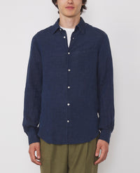 BENOIT SHIRT ITL INDIGO LINEN
