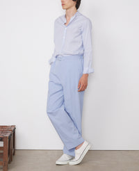 GASTON LIGHT STRIPED CO POPLIN