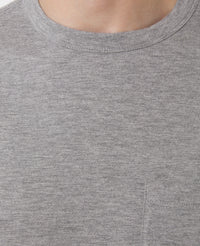 SS TEE PKT HEATHER COT LYOCELL