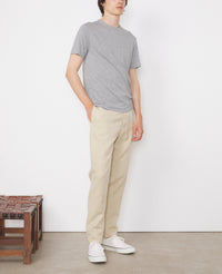 SS TEE PKT HEATHER COT LYOCELL