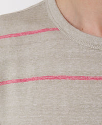 SS TEE FRENCH LINEN STRIPE