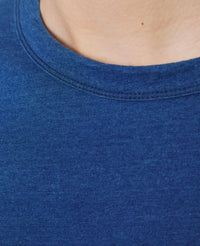 SS TEE PKT INDIGO COTTON