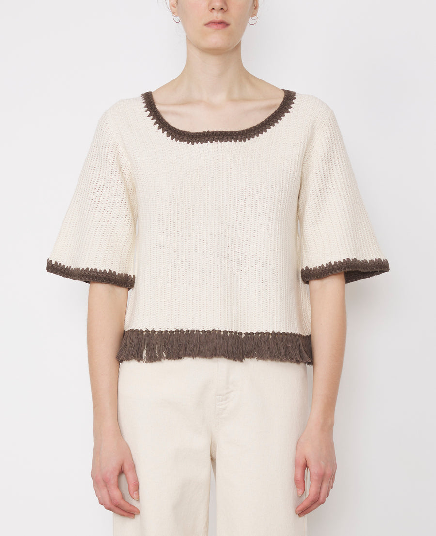 OLYMPE KNT CNECK CROCHET