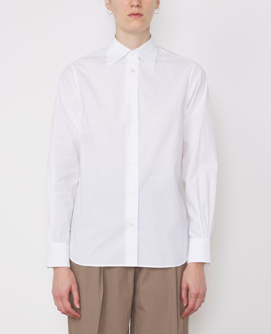ELLA SHI WHITE COTTON POPLIN
