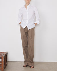 ELLA SHI WHITE COTTON POPLIN