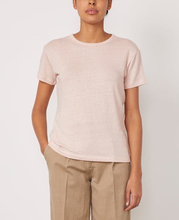 LARA TEE PIECE DYE FR LINEN