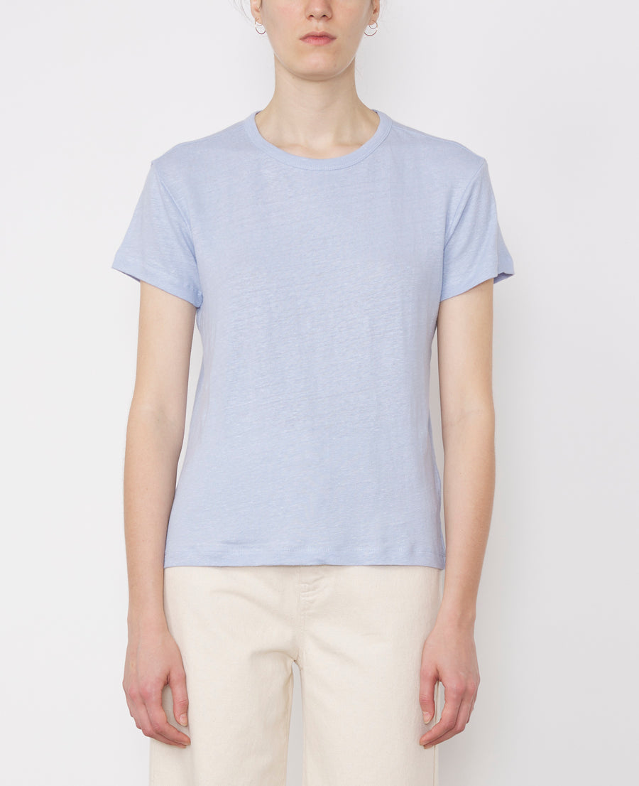 LARA TEE PIECE DYE FR LINEN