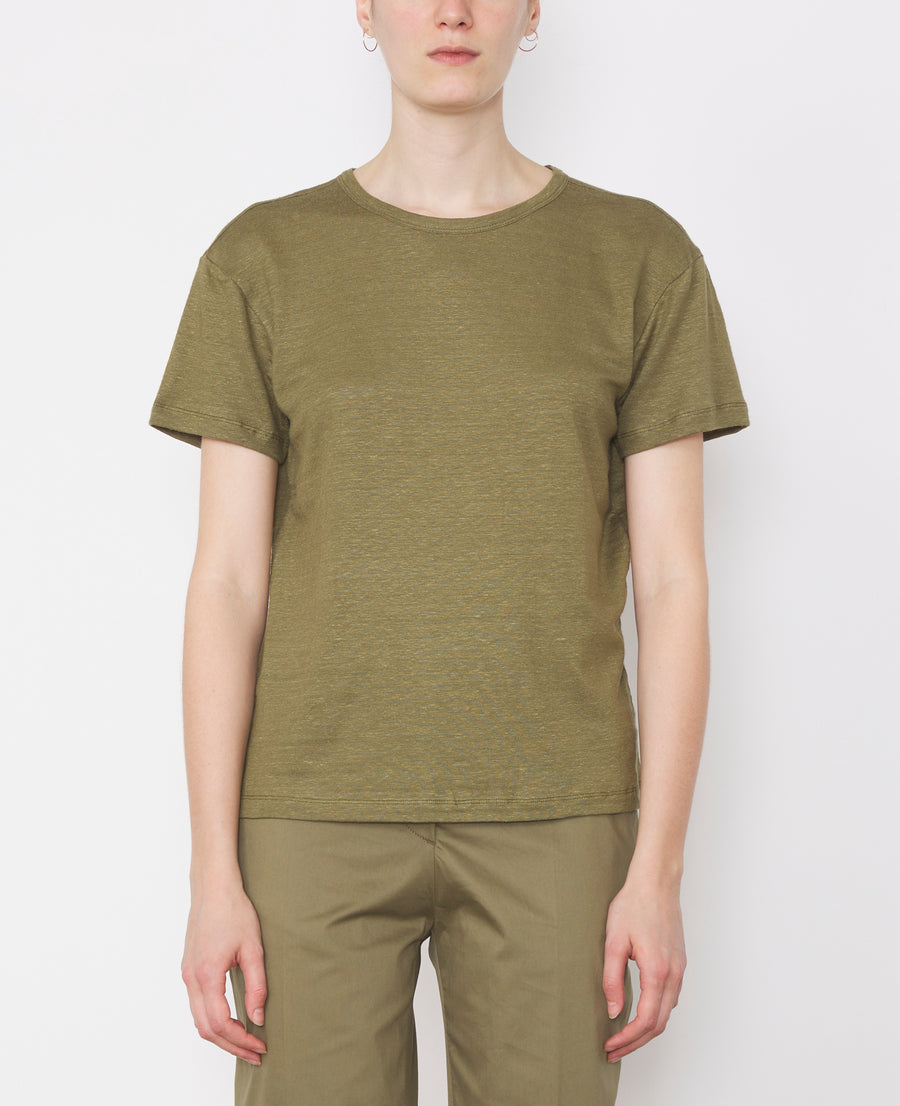 LARA TEE PIECE DYE FR LINEN
