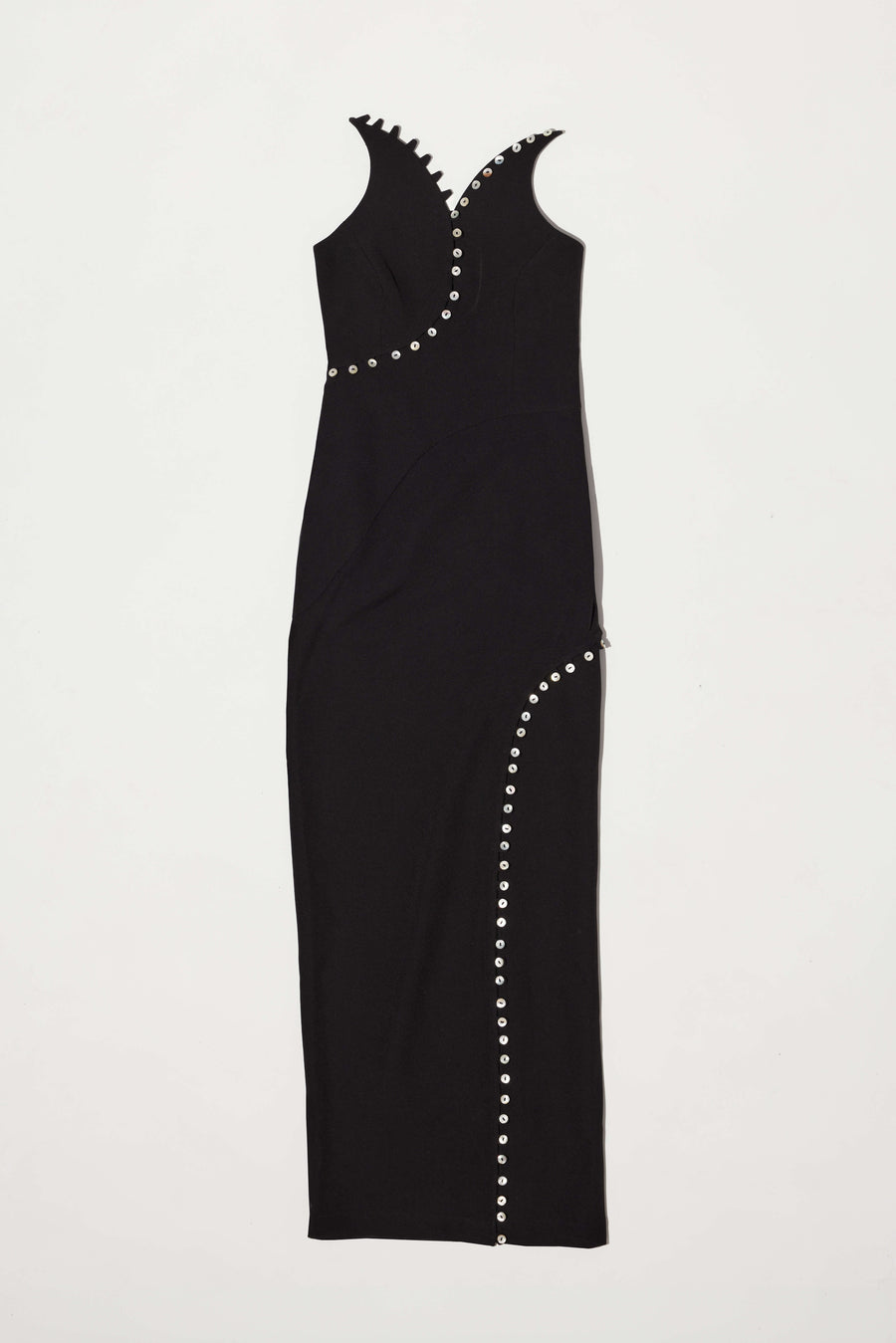 Blocked maxi dress black