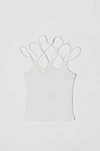 Strappy tank white