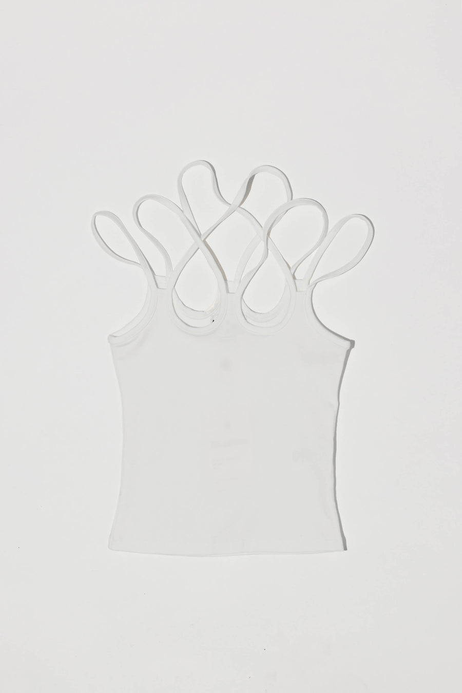 Strappy tank white