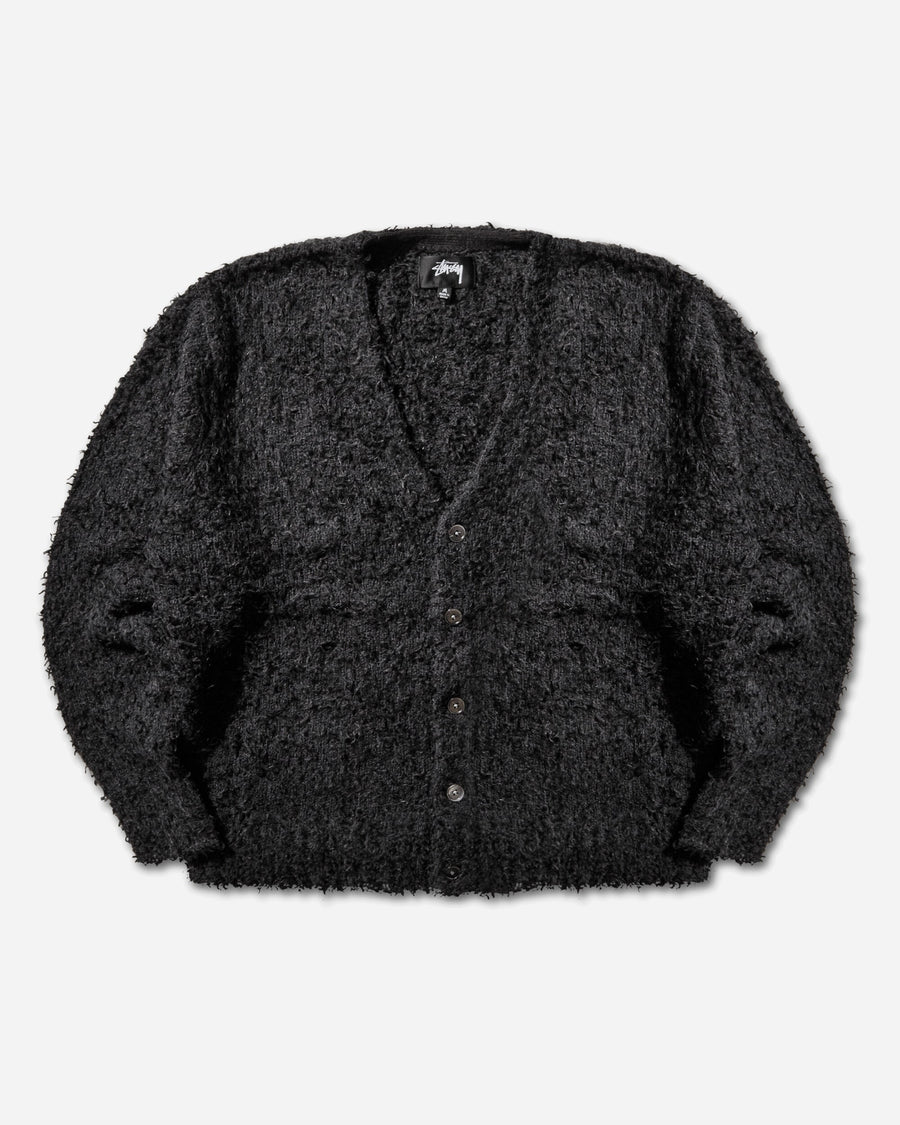 Stüssy Textured Cardigan Black Knitwears Cardigans 117291SJ 0001