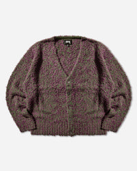 Stüssy Textured Cardigan Purple/Green Knitwears Cardigans 117291SJ 960
