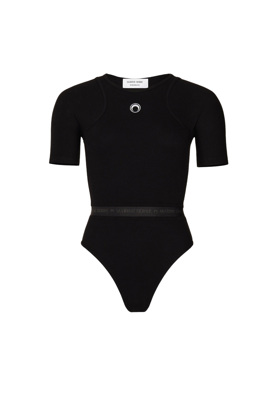 Organic-Cotton Ribbed Bodysuit