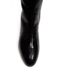 THELMA BOOT IN PYTHON BLACK