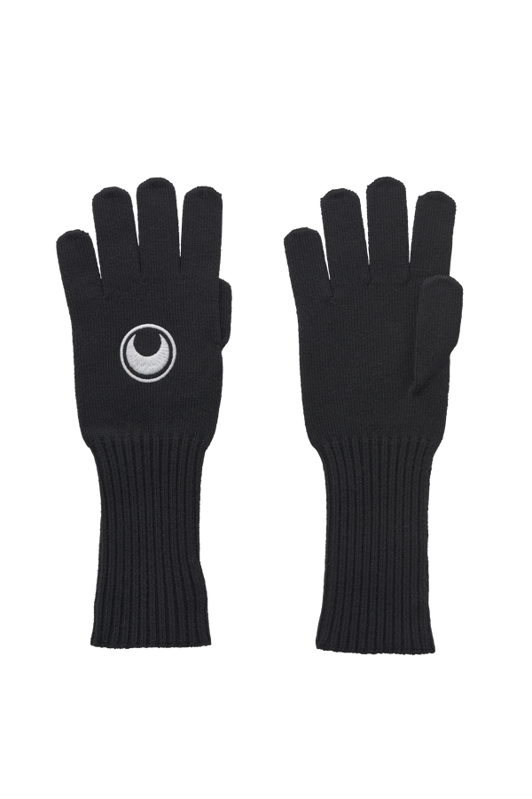 Moon Logo Knit Long Gloves