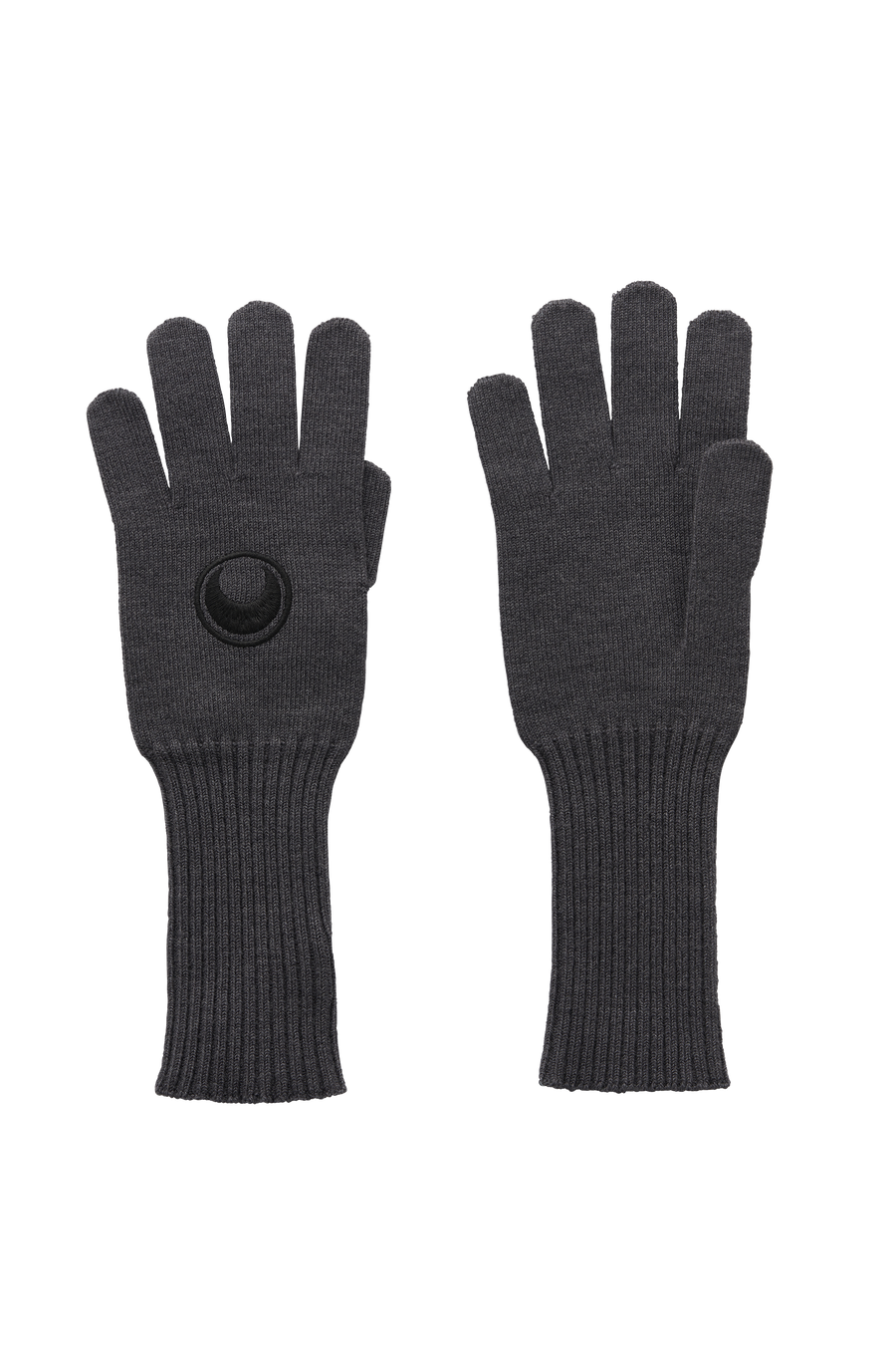 Moon Logo Knit Long Gloves
