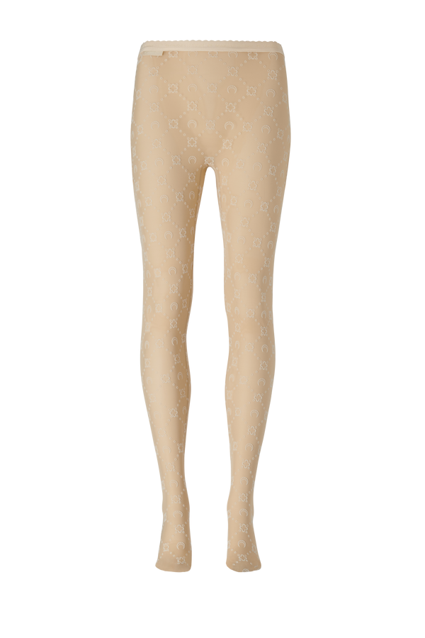 MOONOGRAM FLOCKED MESH TIGHTS