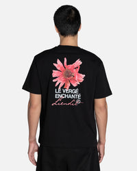 T-Shirt Fleur Rose Black
