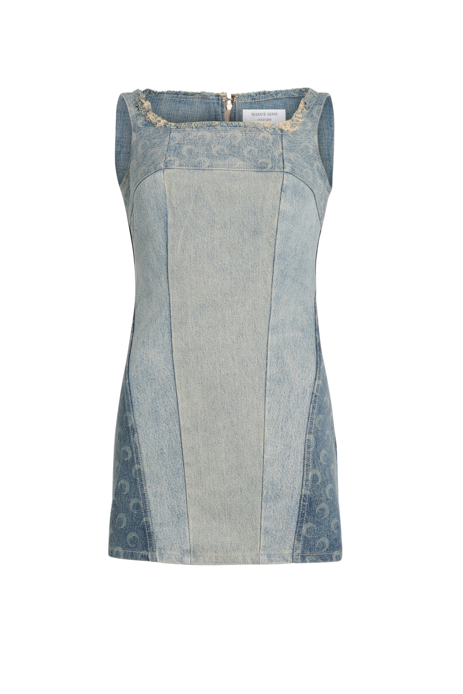 Regenerated Denim Mini Dress