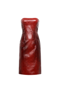 Moon Airbrushed Leather Mini DreSS
