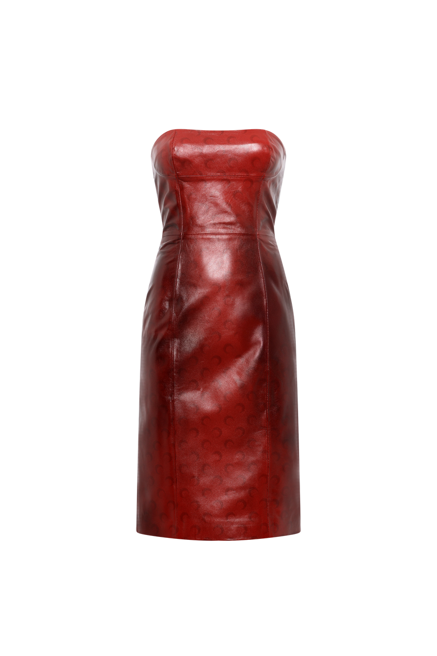 Moon Airbrushed Leather Mini DreSS