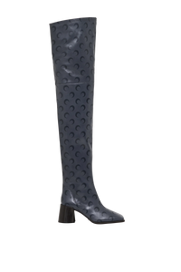 Moon Airbrushed Leather Ms Block High