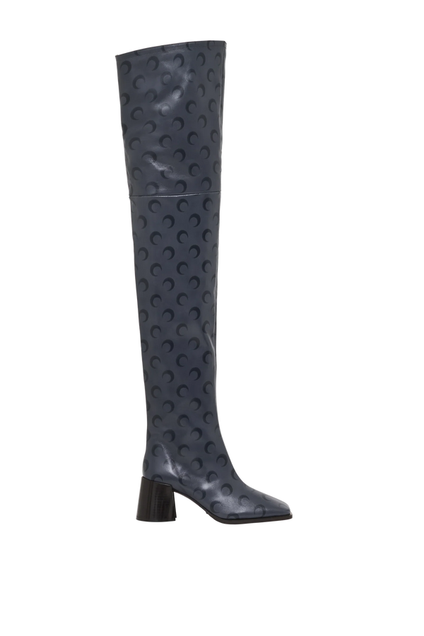 Moon Airbrushed Leather Ms Block High