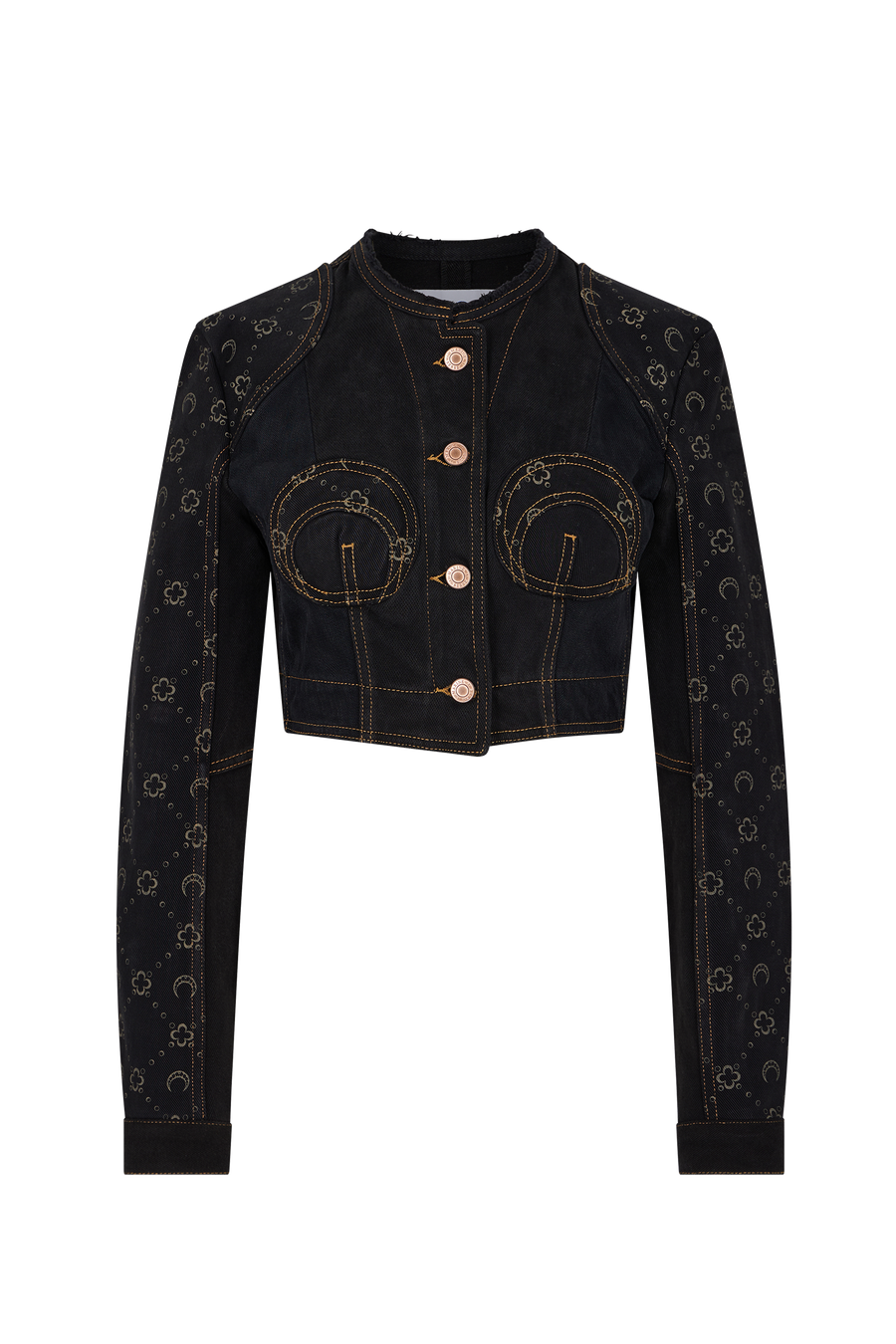 Regenerated Denim Cropped Jacket
