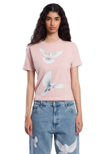 Freedom Doves Cropped Womens T-Shirt