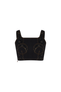 Regenerated Denim Bustier