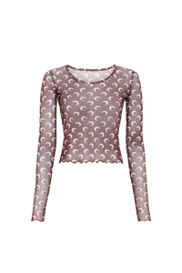 Recycled Moon Mesh Second Skin Cropped Top