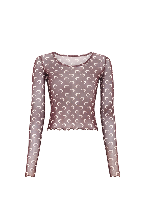Recycled Moon Mesh Second Skin Cropped Top