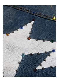 VESTE EN JEAN COLOR STONE BLEU