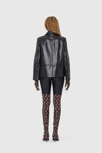 Moon Leather Boxy Jacket