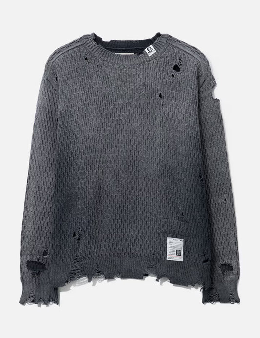 Sweatshirt like knit faded
