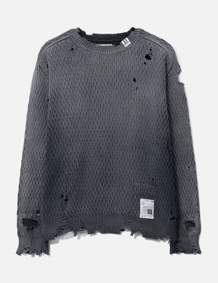 Sweatshirt like knit faded