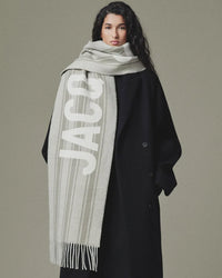 L'ECHARPE JACQUEMUS JACQUARD BUSINESS LOGO ST