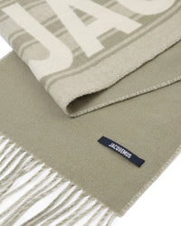 L'ECHARPE JACQUEMUS JACQUARD BUSINESS LOGO ST