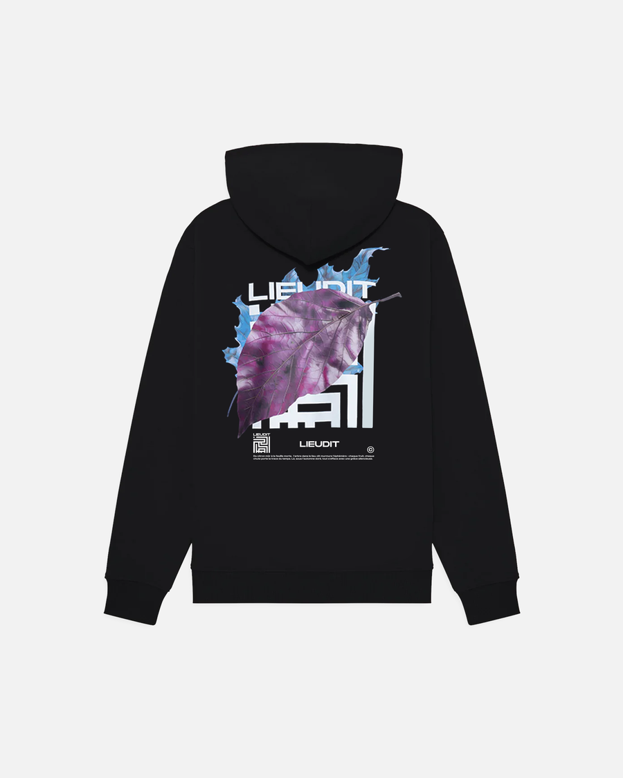 Hoodie Feuille D'automne Black