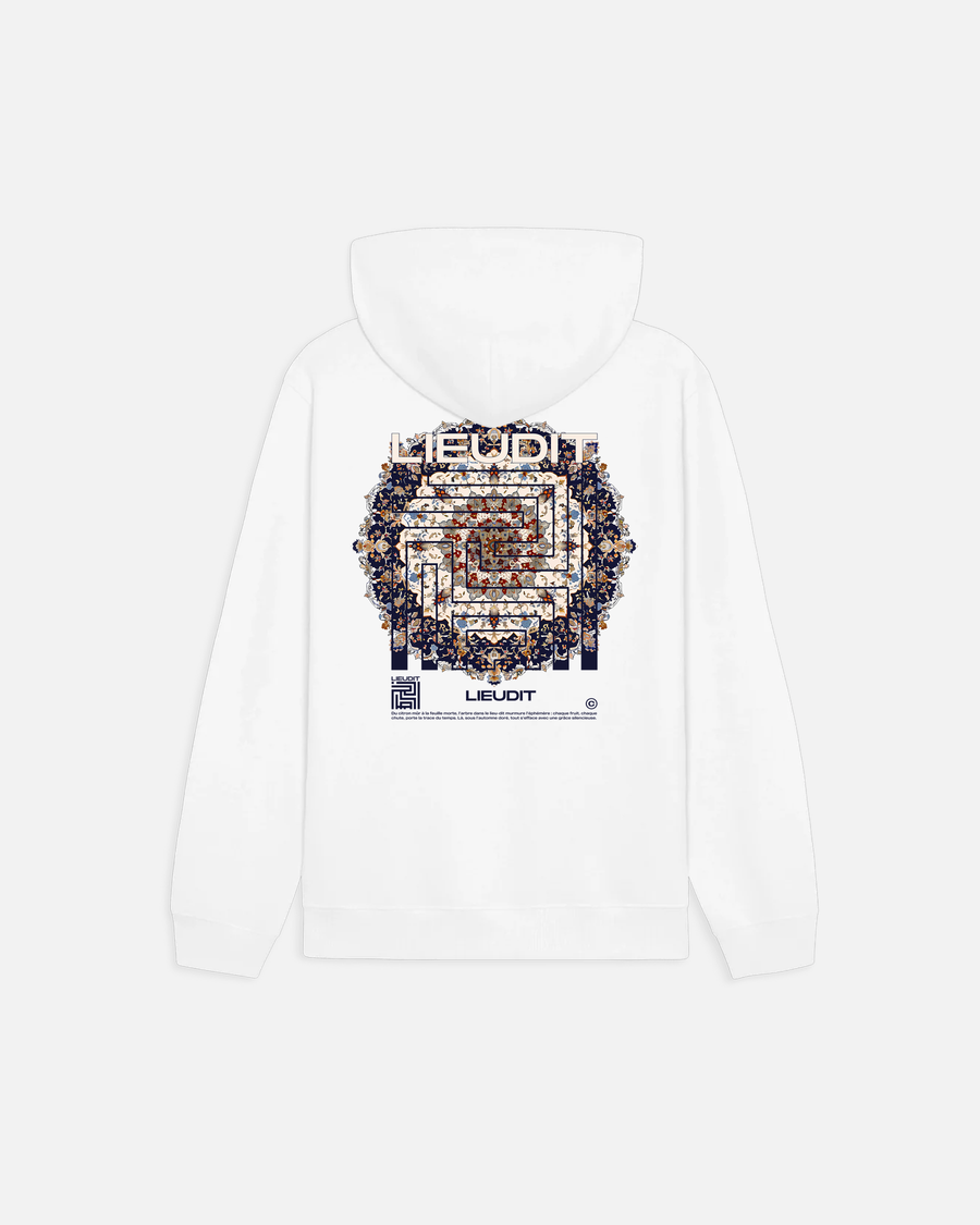 Hoodie Kilim White