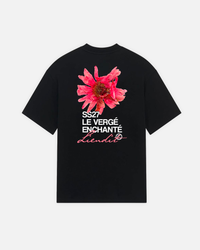T-Shirt Fleur Rose Black