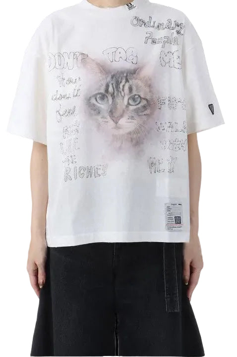 T-shirt imprimé chat